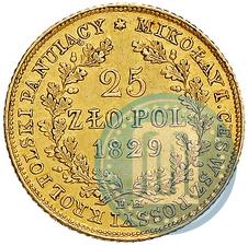 Picture 25 złotych 1829 year FH 
