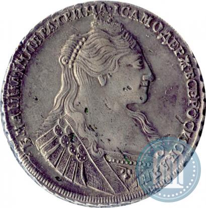 Фото 1 рубль 1734 года  "Тип 1735 года"
