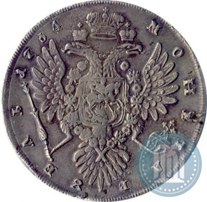 Фото 1 рубль 1734 года  "Тип 1735 года"