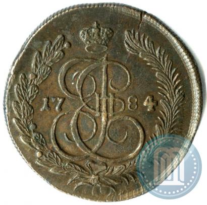 Фото 5 копеек 1784 года КМ 