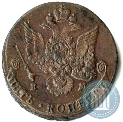 Picture 5 kopecks 1780 year ЕМ 