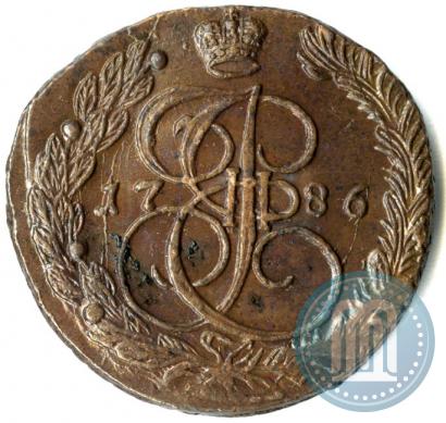 Picture 5 kopecks 1786 year КМ 