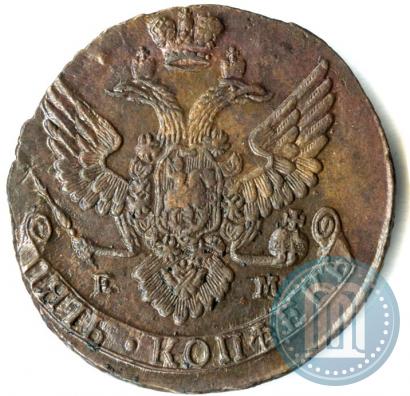 Picture 5 kopecks 1788 year ЕМ 