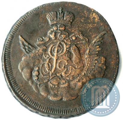 Picture 1 kopeck 1756 year  