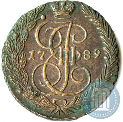 Picture 5 kopecks 1789 year ЕМ 