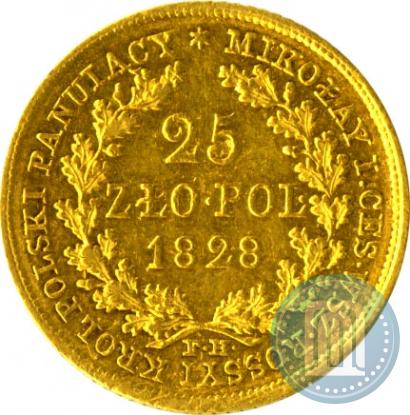 Picture 25 złotych 1828 year FH 