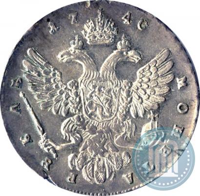 Picture 1 rouble 1740 year  "Moscow type"