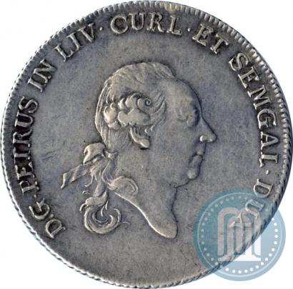 Picture Thaler 1780 year  "Peter von Biron. Courland"