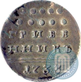 Picture Grivennik 1733 year  