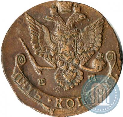 Picture 5 kopecks 1787 year ЕМ 