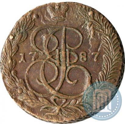 Picture 5 kopecks 1787 year ЕМ 