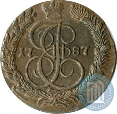 Фото 5 копеек 1787 года КМ 