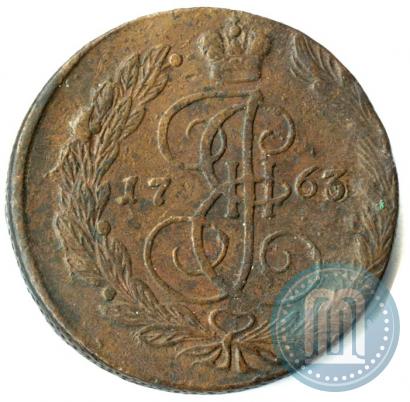 Фото 5 копеек 1763 года ЕМ 