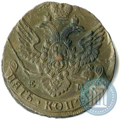 Picture 5 kopecks 1788 year ЕМ 