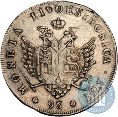 Picture 96 kopecks 1757 year  "For Livonia"