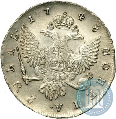 Picture 1 rouble 1748 year СПБ 