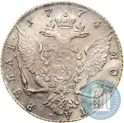 Фото 1 рубль 1774 года СПБ-ФЛ 