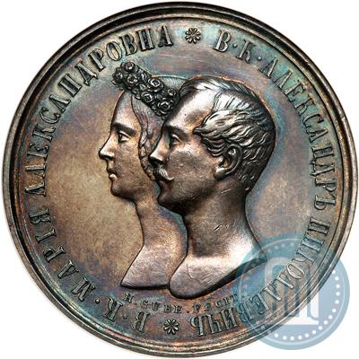 Picture 1 rouble 1841 year СПБ-НГ "In the memory of the wedding of the crown prince"