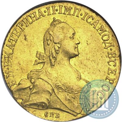 Picture 10 roubles 1766 year СПБ 