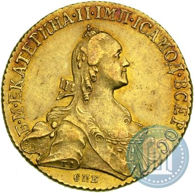 Picture 10 roubles 1766 year СПБ 