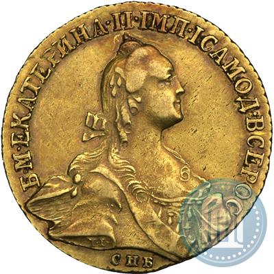 Фото 10 рублей 1766 года СПБ 