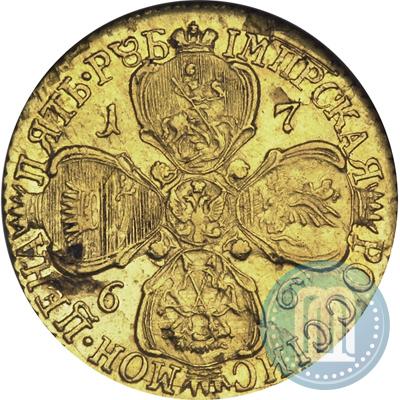 Picture 5 roubles 1766 year СПБ 