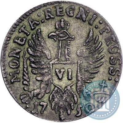 Фото 6 грошей 1759 года  