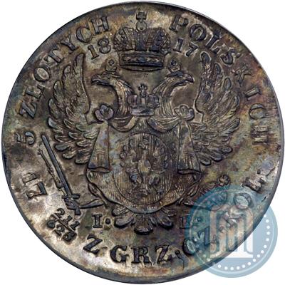 Picture 5 złotych 1817 year IB 
