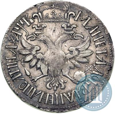Фото Полтина 1702 года  "Без лент у венка"
