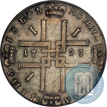 Фото 1 рубль 1723 года OK "Портрет в горностаевой мантии"