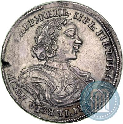 Picture Poltina 1719 year L "Portrait in armour"