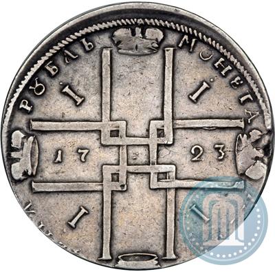 Фото 1 рубль 1723 года OK "Портрет в горностаевой мантии"