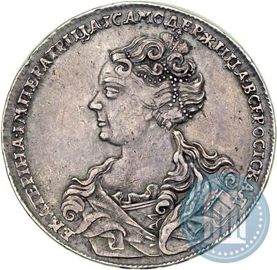 Picture 1 rouble 1726 year  "Moscow type, portrait turned to the left"