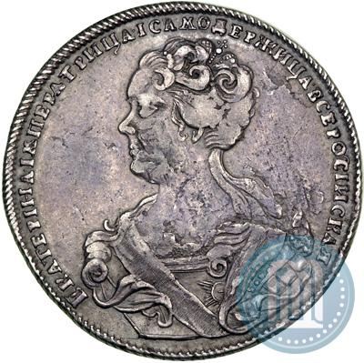 Picture Poltina 1726 year СПБ "Petersburg type, portrait turned to the left"