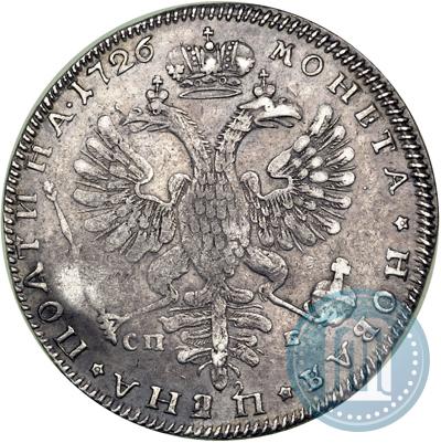Picture Poltina 1726 year СПБ "Petersburg type, portrait turned to the left"