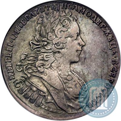 Фото Полтина 1727 года СПБ "Петербургский тип"