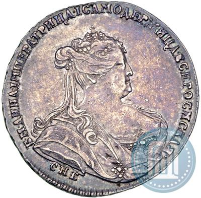 Picture Poltina 1739 year СПБ "Petersburg type"