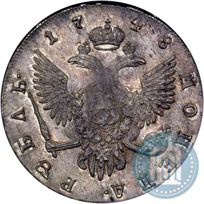 Picture 1 rouble 1748 year СПБ 