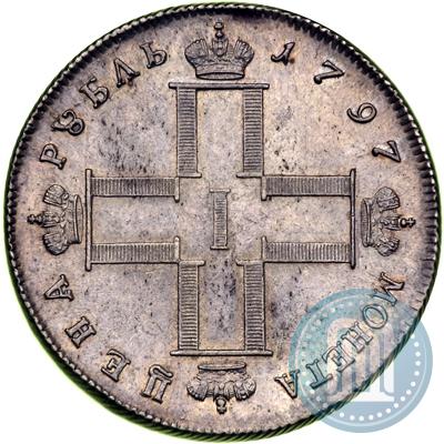 Фото 1 рубль 1797 года СМ-ФЦ "Утяжеленный"