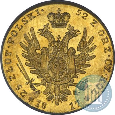 Фото 25 злотых 1817 года IB 