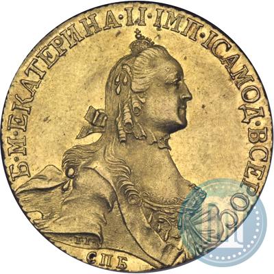 Picture 10 roubles 1765 year СПБ 