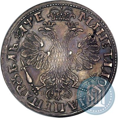 Фото 1 рубль 1705 года МД 