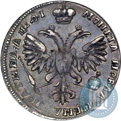 Фото Полтина 1719 года  "Портрет в латах"