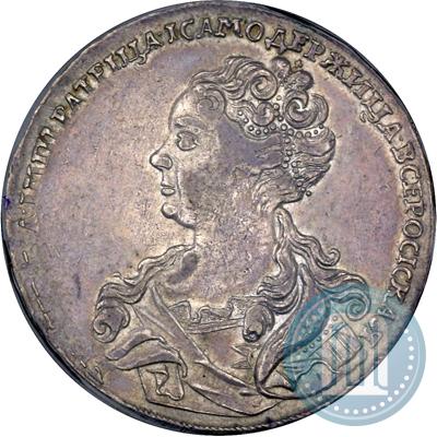 Picture 1 rouble 1726 year  "Moscow type, portrait turned to the left"