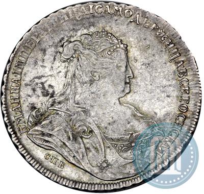 Picture 1 rouble 1738 year СПБ "Petersburg type"