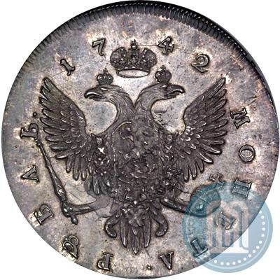 Picture 1 rouble 1742 year СПБ 