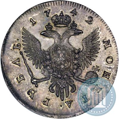 Picture 1 rouble 1742 year СПБ 