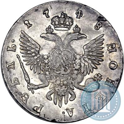 Picture 1 rouble 1748 year СПБ 
