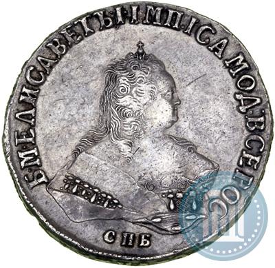 Фото 1 рубль 1751 года СПБ 