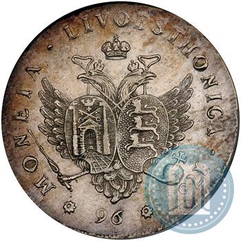 Picture 96 kopecks 1757 year  "For Livonia"